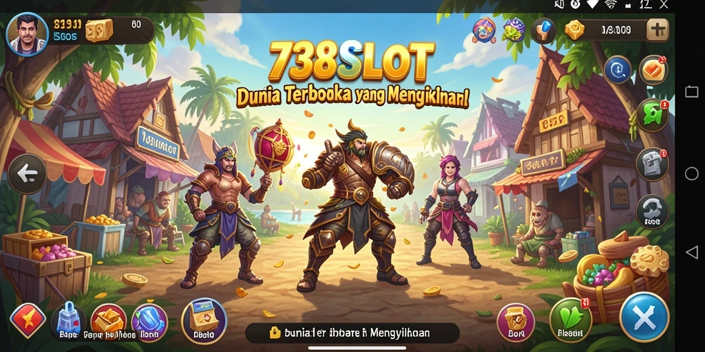 Tampilan gameplay menarik dari 738SLOT di dunia terbuka.