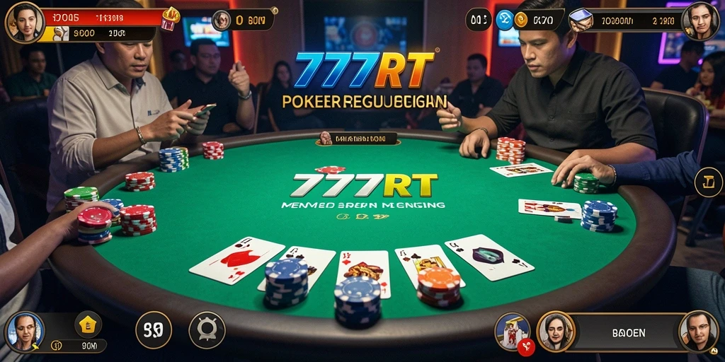Screenshot dari gameplay mendebarkan Poker 777RT.