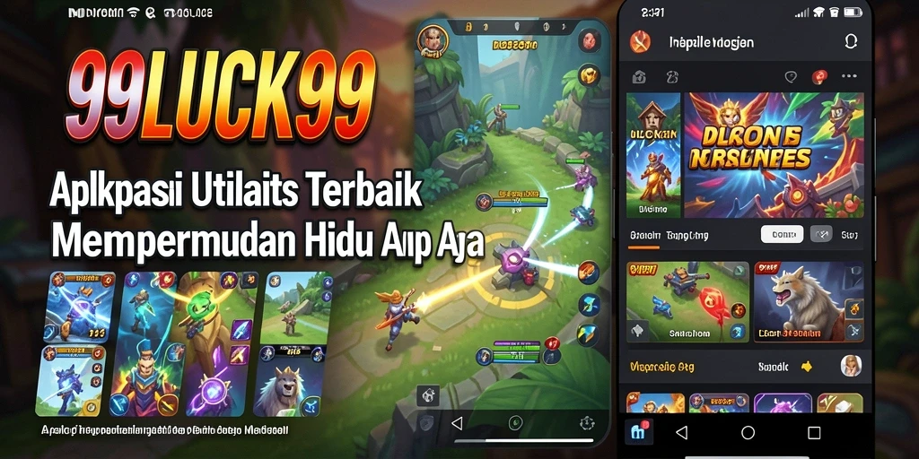 Screenshot utama 99LUCK99 menampilkan layout aplikasi yang rapi dan mudah digunakan.