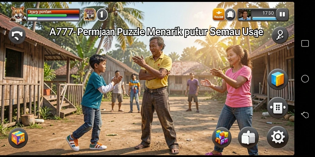 Tangkapan layar yang menampilkan gameplay seru dari permainan Puzzle.