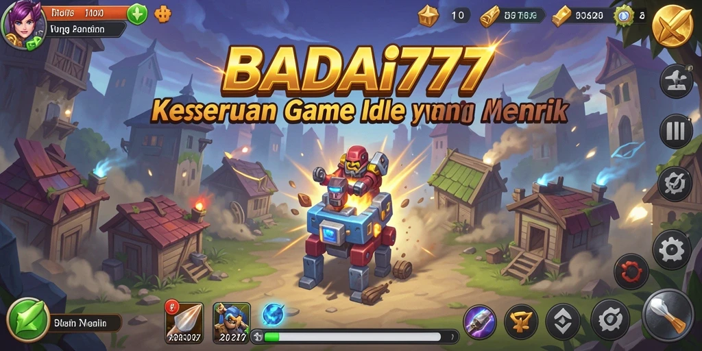 Tampilan gameplay utama BADAI777 dengan grafis menarik dan antarmuka yang intuitif.