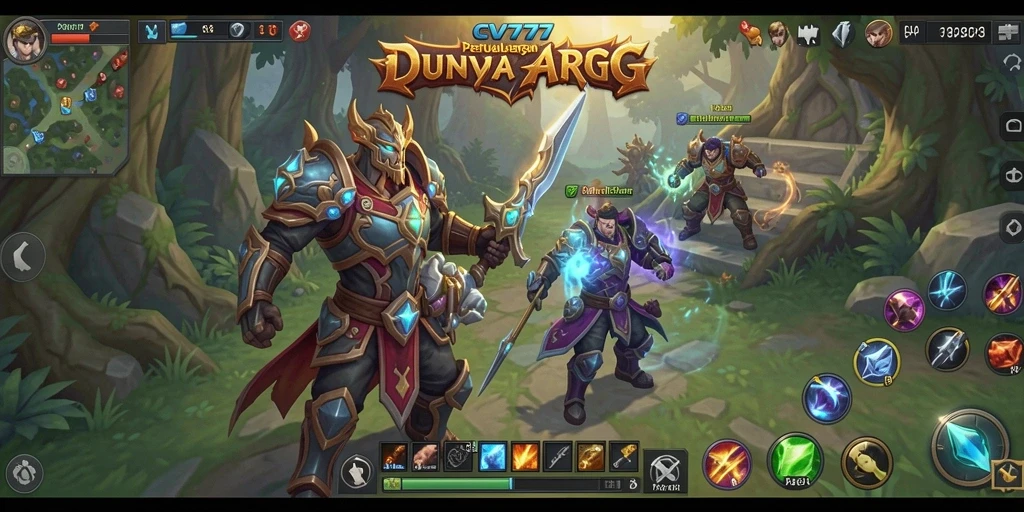 Tampilan gameplay ARPG yang menegangkan dan mendebarkan di CV777.