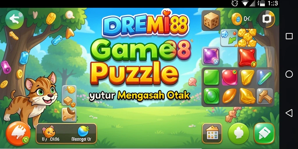 Screenshot gameplay DOREMI88 menunjukkan tantangan puzzle yang menarik.