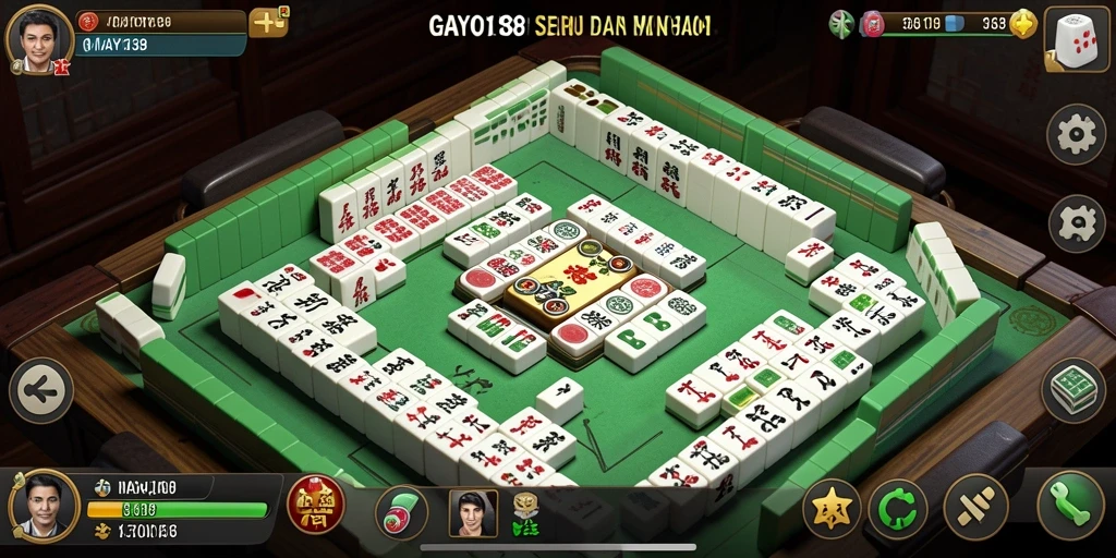 Tampilan gameplay seru dari GAYO138 dengan ubin Mahjong berwarna-warni.