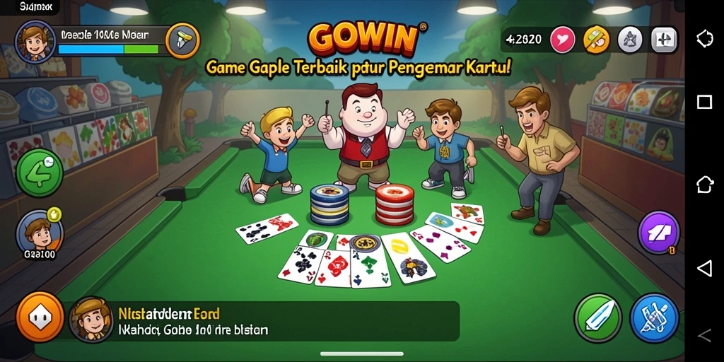Tampilan gameplay GOWIN yang seru dan interaktif.