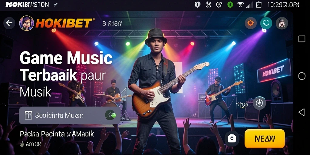 Screenshot HOKIBET menampilkan gameplay musik yang interaktif dan menyenangkan.