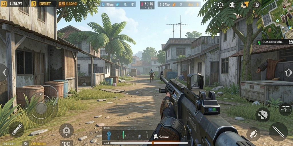 Gameplay menegangkan dengan aksi tembak-menembak yang seru.