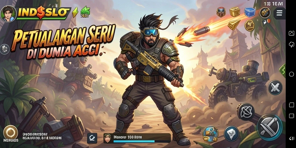 Screenshot menampilkan gameplay mendebarkan dari INDSLOT.