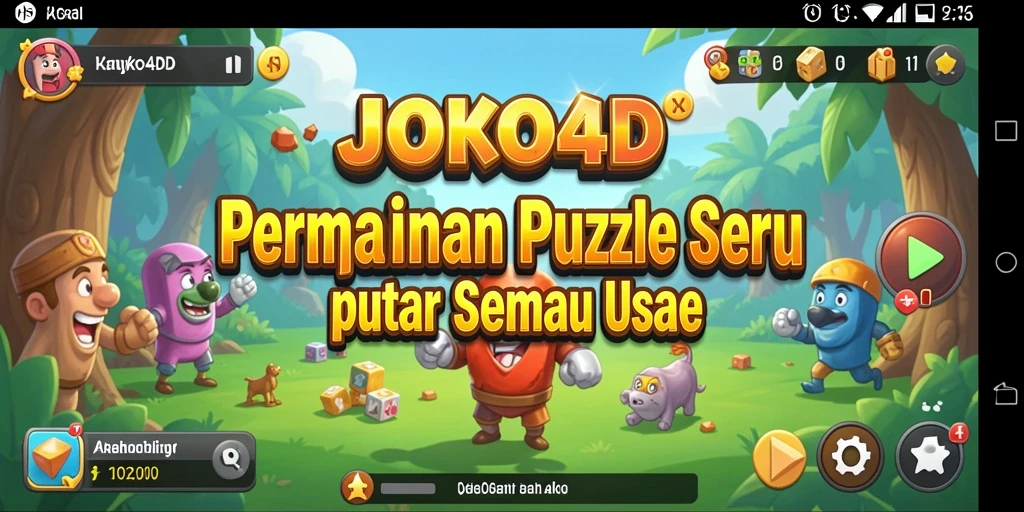 Tampilan gameplay seru JOKO4D yang menyajikan tantangan puzzle.