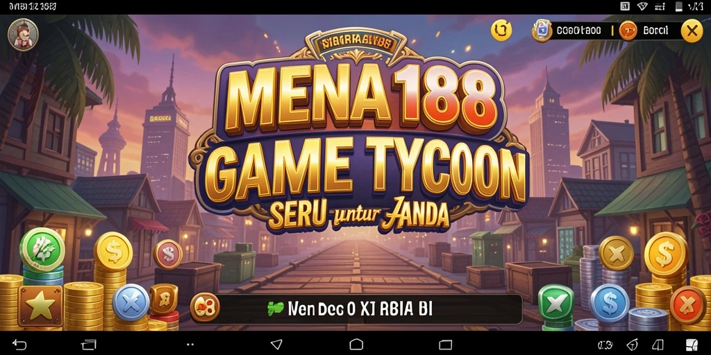 Screenshot MENARA188 menunjukkan suasana gameplay Tycoon yang dinamis dan interaktif.
