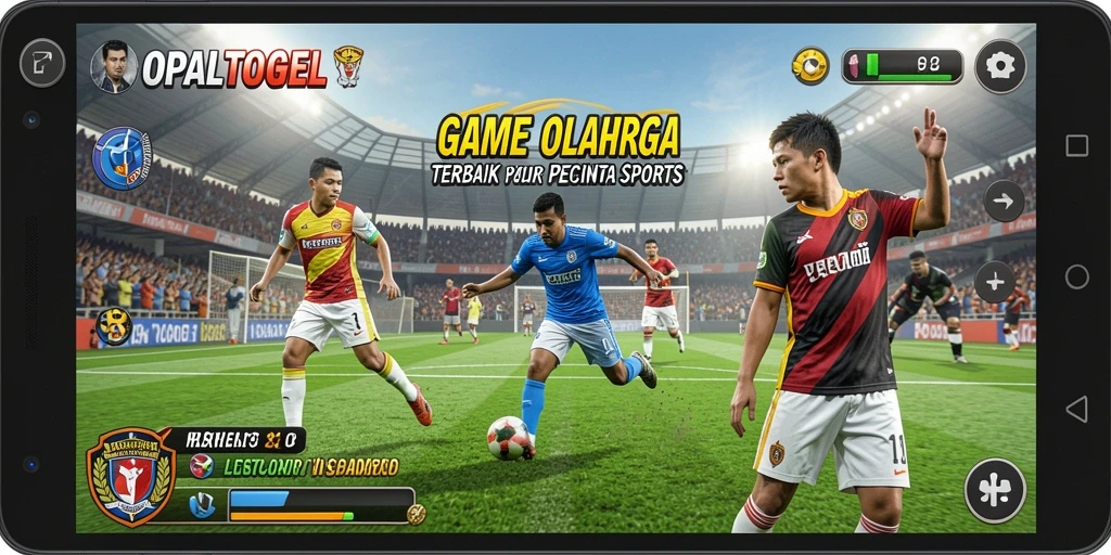 Screenshot OPALTOGEL menunjukkan aksi seru di lapangan olahraga.