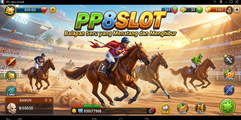 Screenshot gameplay menampilkan aksi balapan intens dan seru di PP8SLOT.