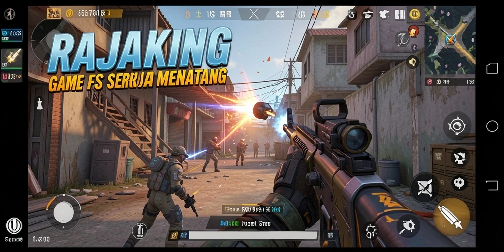 Tampilan menarik dari gameplay seru RAJAKING saat bertempur di medan perang.