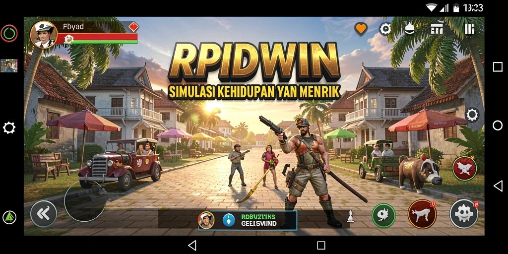 Tangkapan layar menunjukkan momen dalam gameplay RPIDWIN yang mengasyikkan.