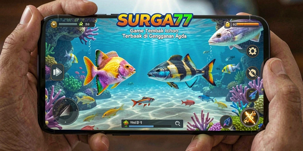 Screenshot gameplay SURGA77 yang menampilkan aksi Tembak Ikan seru.