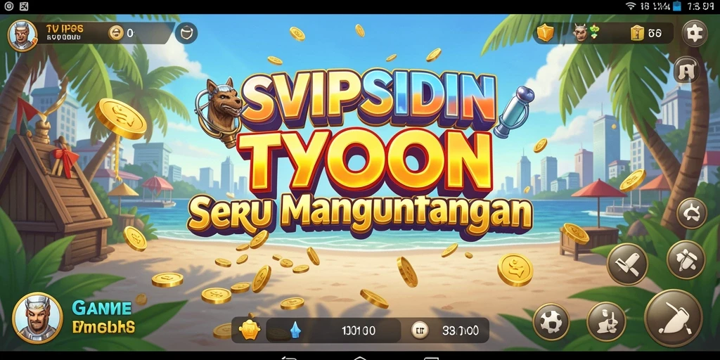 Screenshot gameplay SVIPSIDN dengan tampilan bisnis yang dinamis.