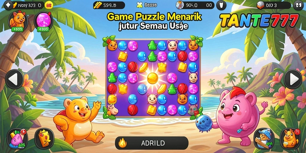 Tampilan gameplay TANTE777 yang menarik dan penuh tantangan.