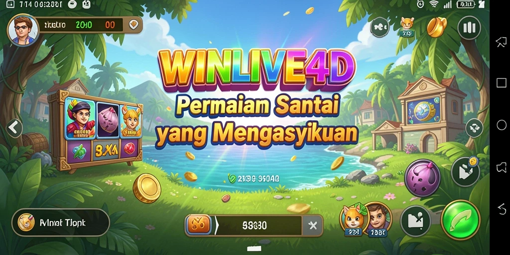 Tampilan gameplay menarik dari WINLIVE4D yang mengasyikkan.