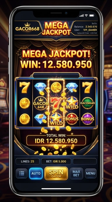 Tampilan utama aplikasi gacor668 untuk pengguna Android.